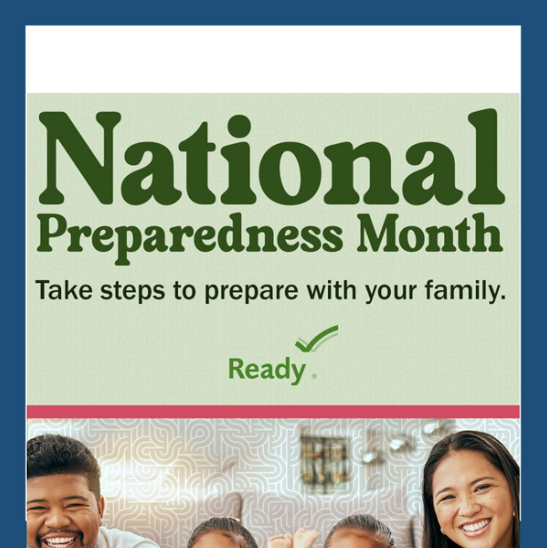 September is National Preparedness Month: Start a Conversation and Stay Prepared